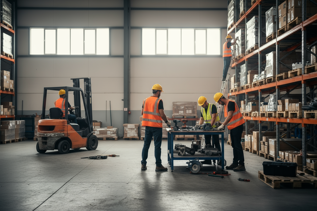 take out 3 tradesman and add more shelving